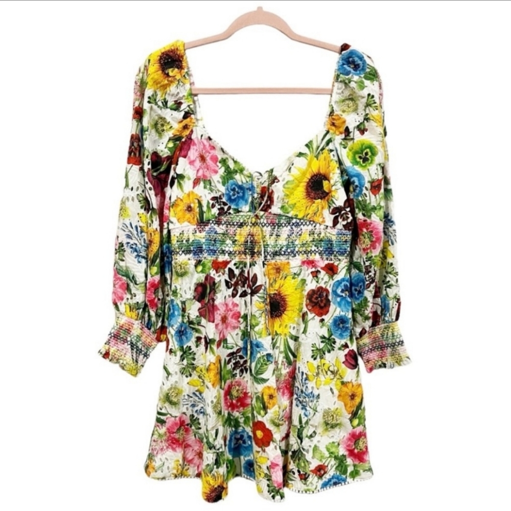 Alice Olivia Crawford Floral Dress Us2 S View 4